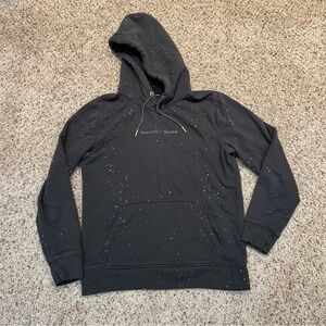 Abercrombie & Fitch Men's Black Speckled Hoodie